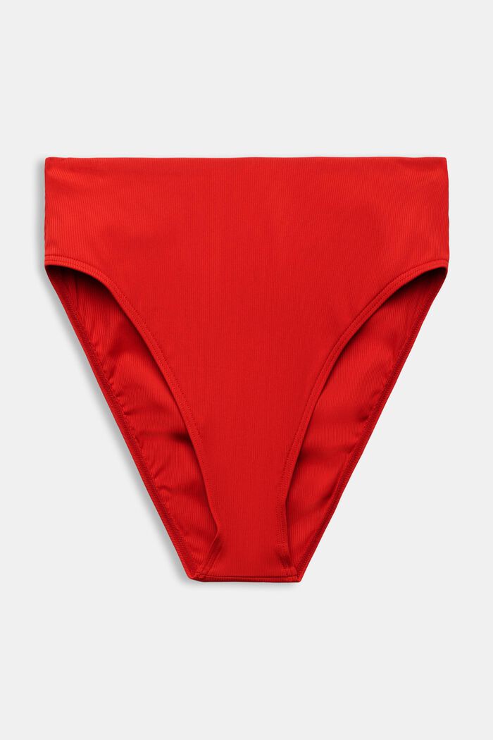 Bikinové kalhotky se středně vysokým pasem, DARK RED, detail image number 4