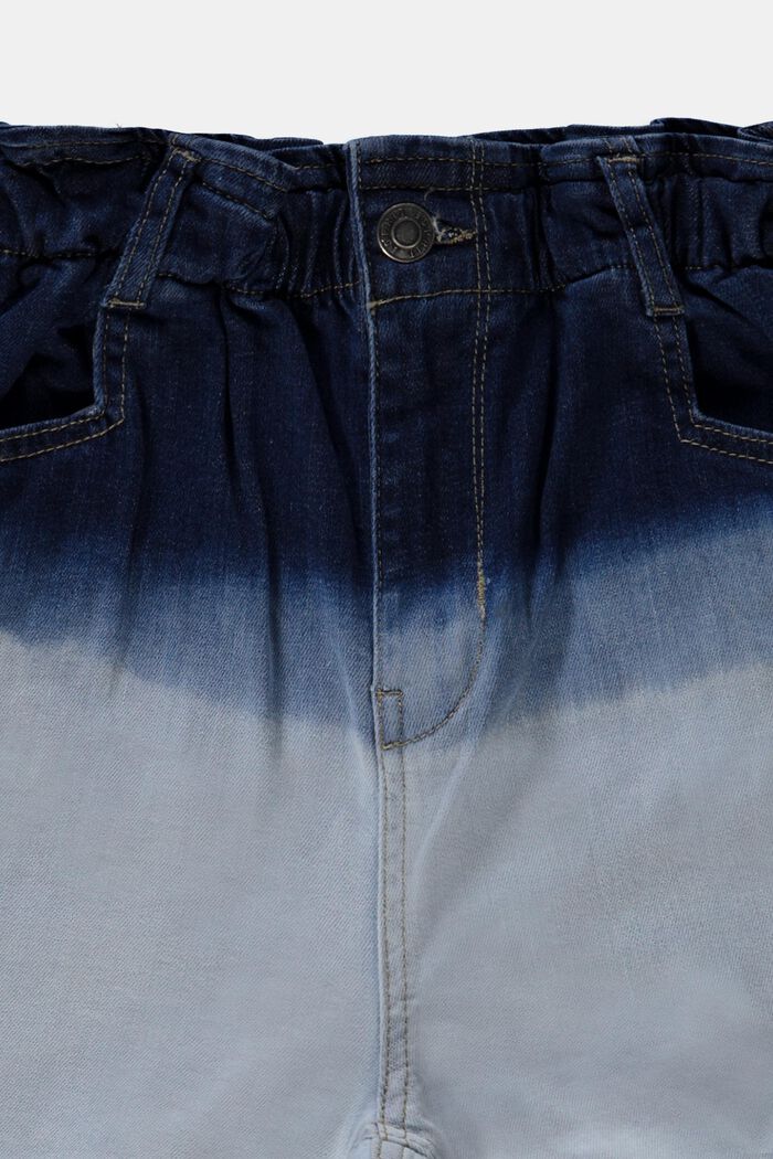 Dvoubarevné džínové šortky, BLUE BLEACHED, detail image number 2