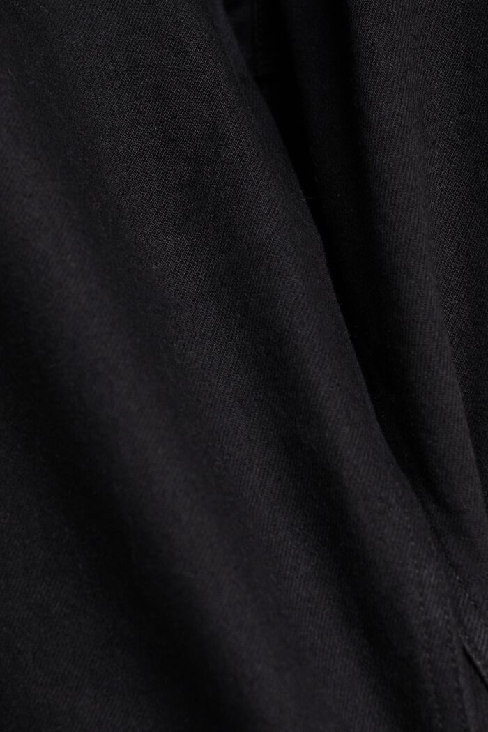 Džíny s rovnými nohavicemi, z udržitelné bavlny, BLACK DARK WASHED, detail image number 6