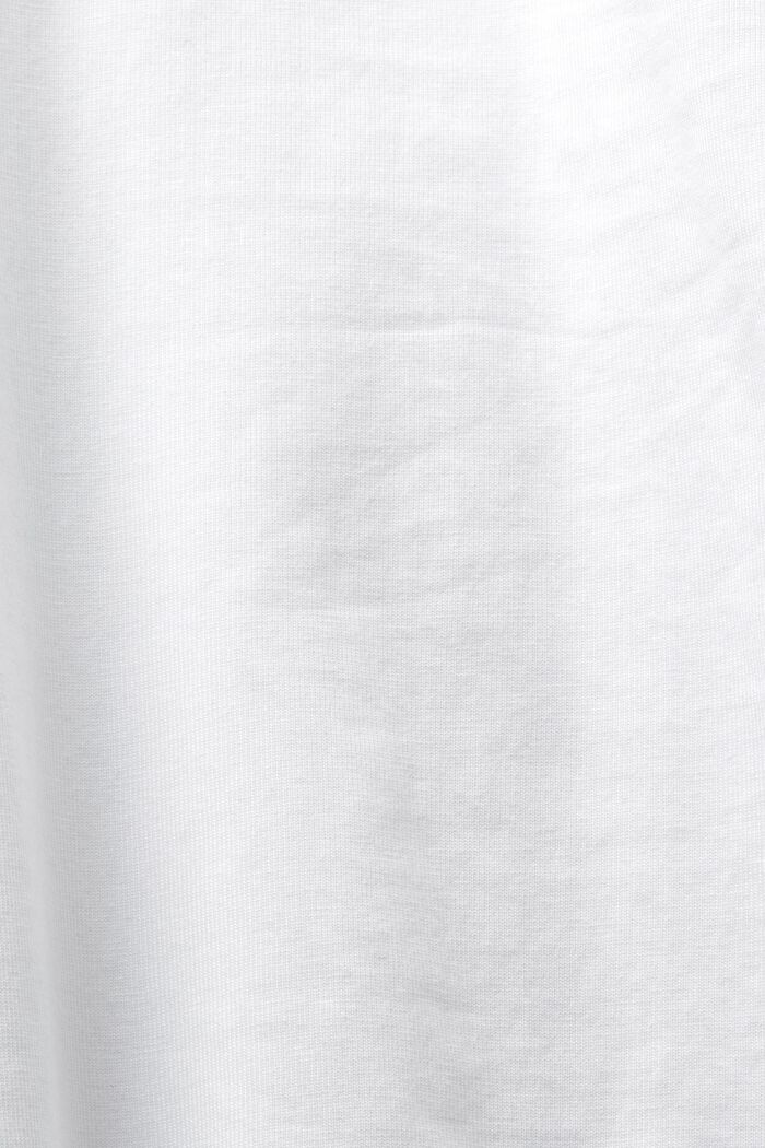 Žerzejové tričko henley, WHITE, detail image number 5