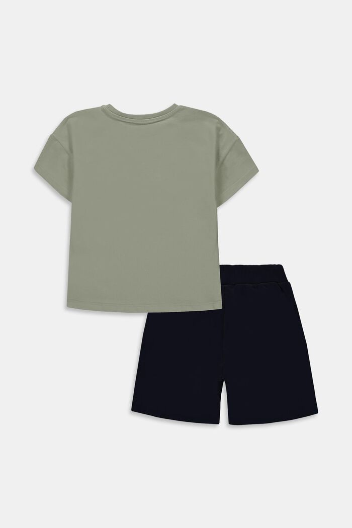 Kombinovaná sada: tričko a šortky, DUSTY GREEN, detail image number 1