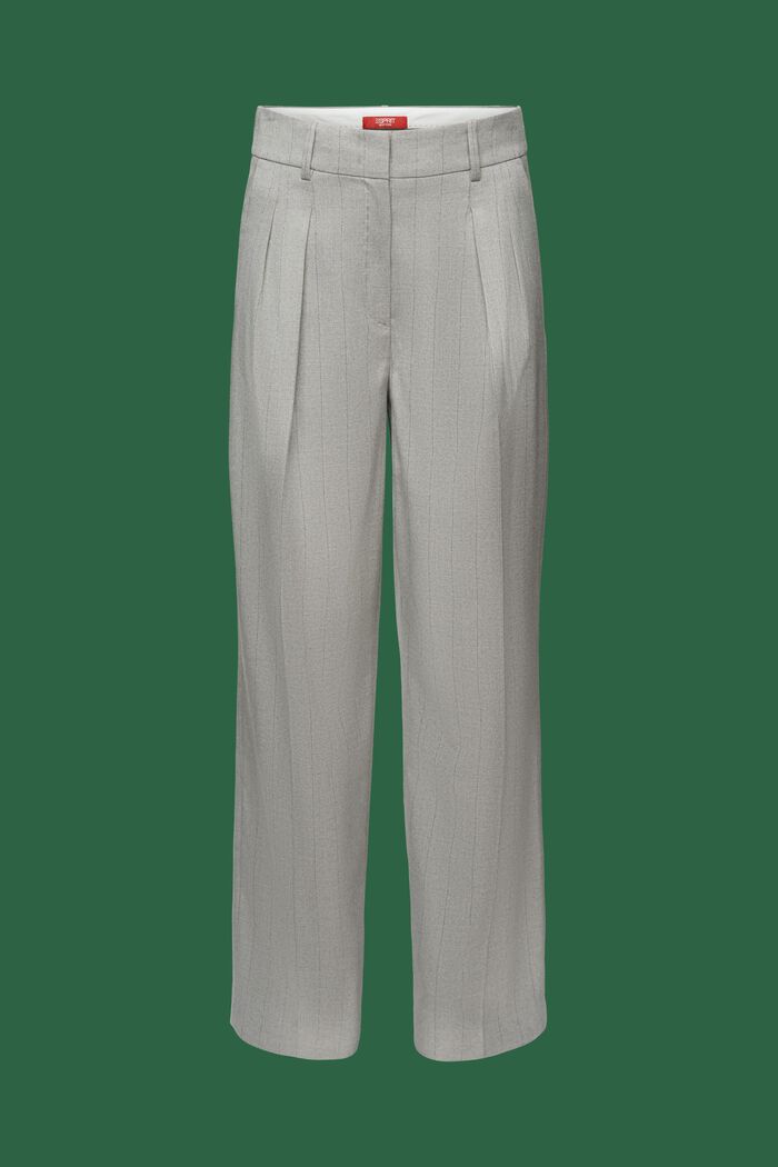 Kalhoty se širokými nohavicemi a vlasovými proužky, MEDIUM GREY, detail image number 6