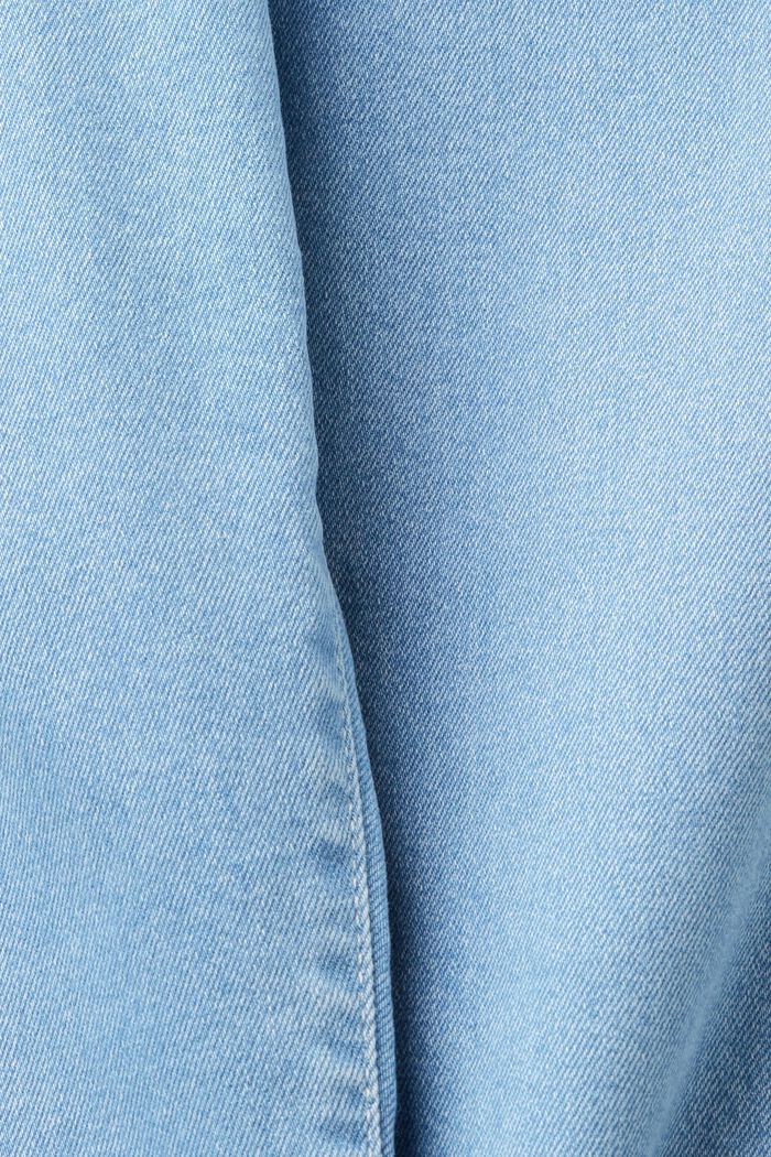Džíny Slim Fit se středně vysokým pasem, BLUE LIGHT WASHED, detail image number 6
