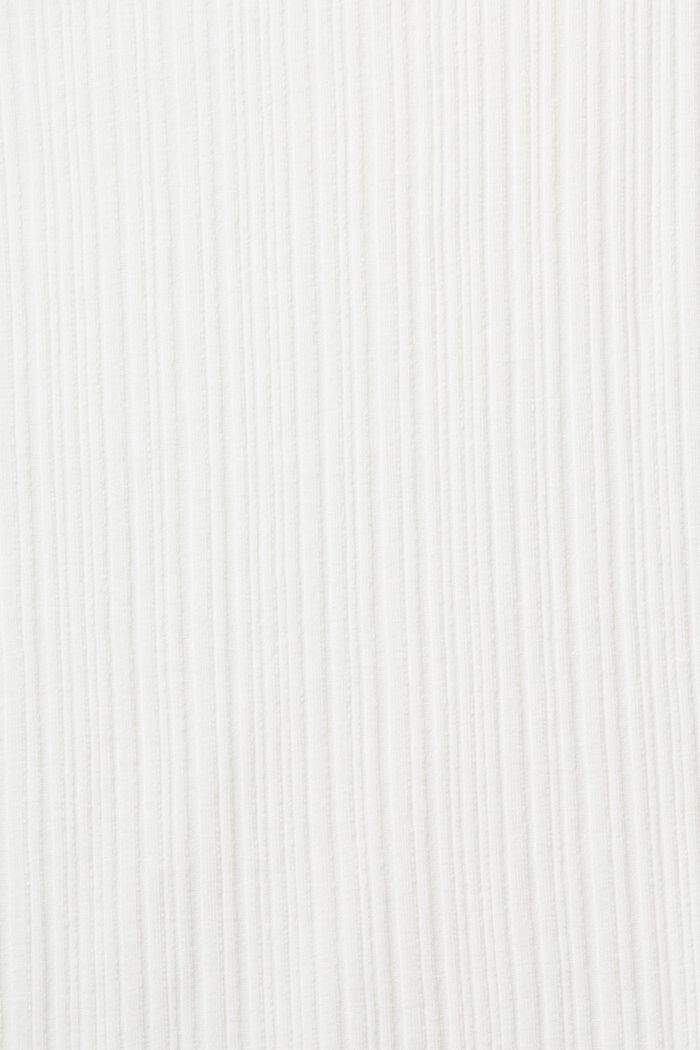 Žebrové tričko s dlouhým rukávem, OFF WHITE, detail image number 5