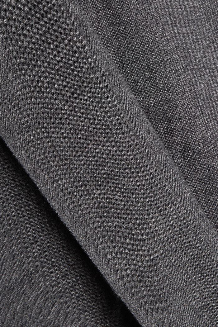 Responsible wool: kalhoty s pasem na gumu, DARK GREY, detail image number 5