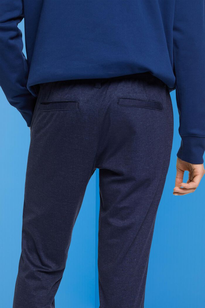 Elegantní kalhoty v joggingovém stylu, DARK BLUE, detail image number 2
