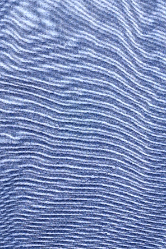 Bavlněná popelínová košile s propínacím límcem, BRIGHT BLUE, detail image number 4