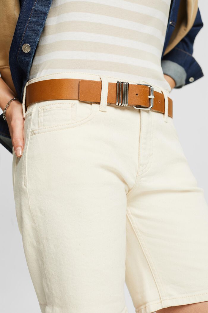 Retro klasické džínové šortky, střední výška pasu, OFF WHITE, detail image number 2