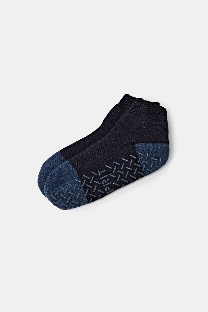 Domácí ponožky, směs s vlnou, protiskluzové, MARINE, detail image number 0