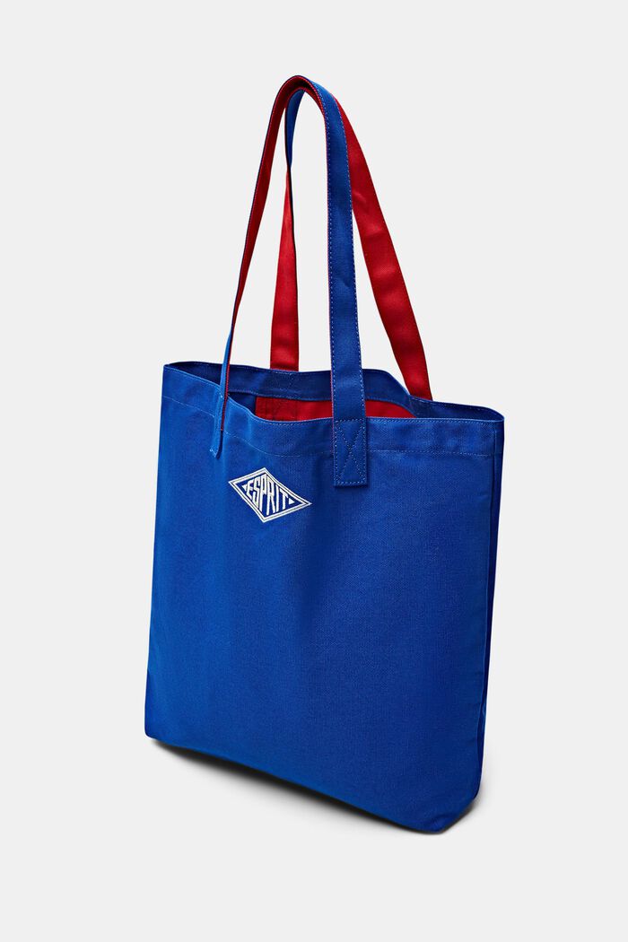 Bavlněná kabelka tote bag s logem, BRIGHT BLUE, detail image number 2