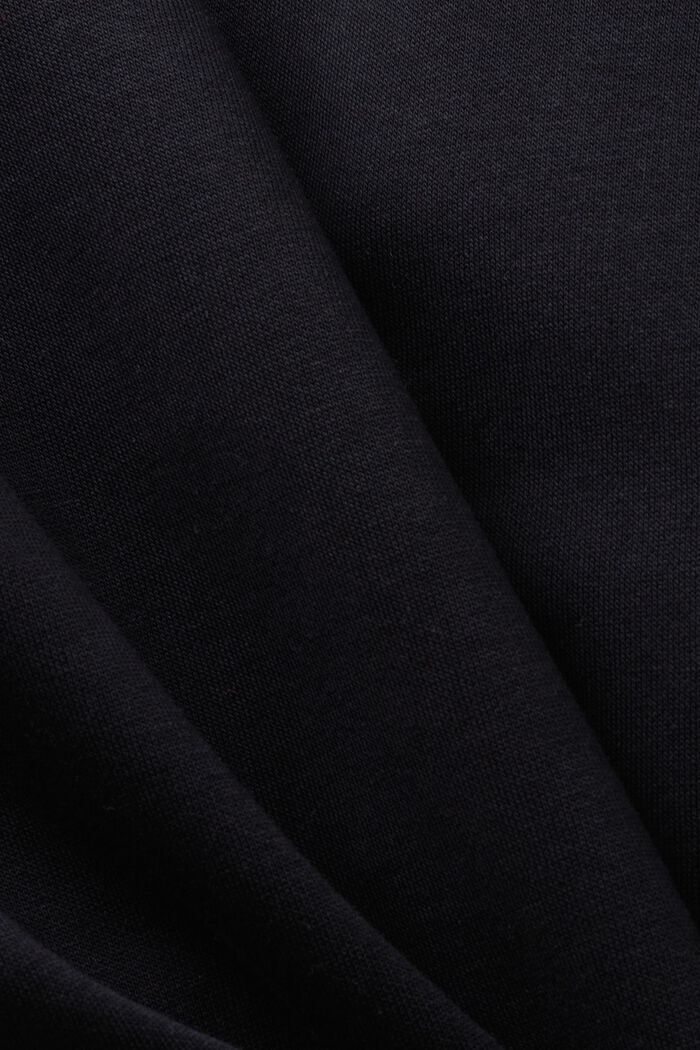Mikina ze směsi s bavlnou, BLACK, detail image number 5