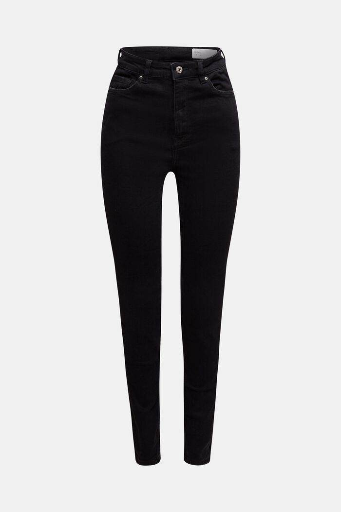Strečové džíny se sepraným vzhledem, BLACK DARK WASHED, detail image number 0