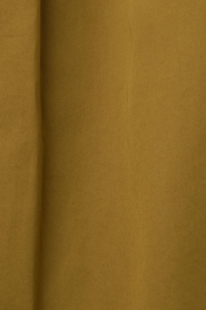 Sukně s opaskem a délkou po kolena, 100% bavlna, OLIVE, detail image number 6