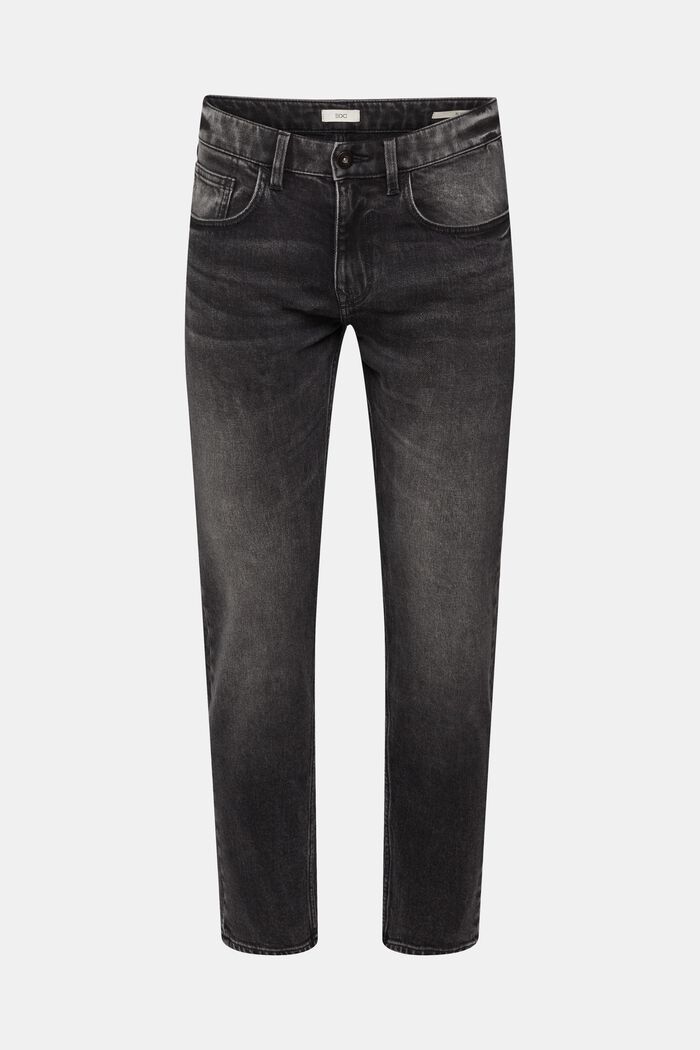 Strečové džíny se sepraným vzhledem, BLACK MEDIUM WASHED, detail image number 7