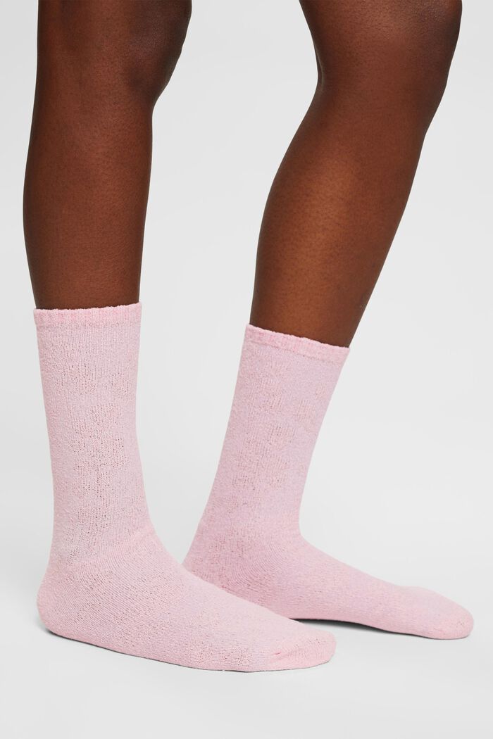Květované froté ponožky, organická bavlna, ROSE, detail image number 2
