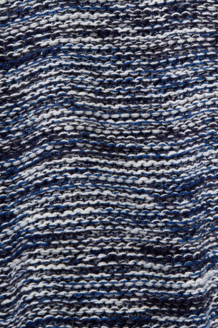 Pulovr s kulatým výstřihem, směs s bavlnou, NAVY, detail image number 5