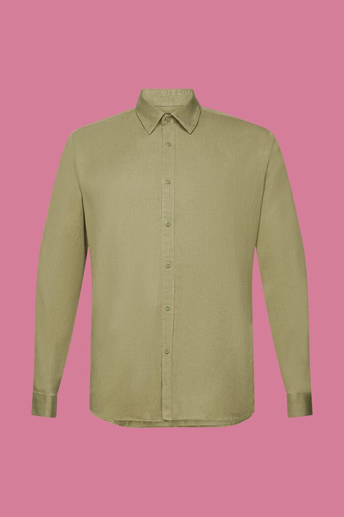 Tričko s úzkým střihem, LIGHT KHAKI, detail image number 5