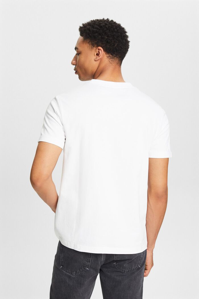 Unisex žerzejové tričko z bio bavlny, s potiskem, WHITE, detail image number 2