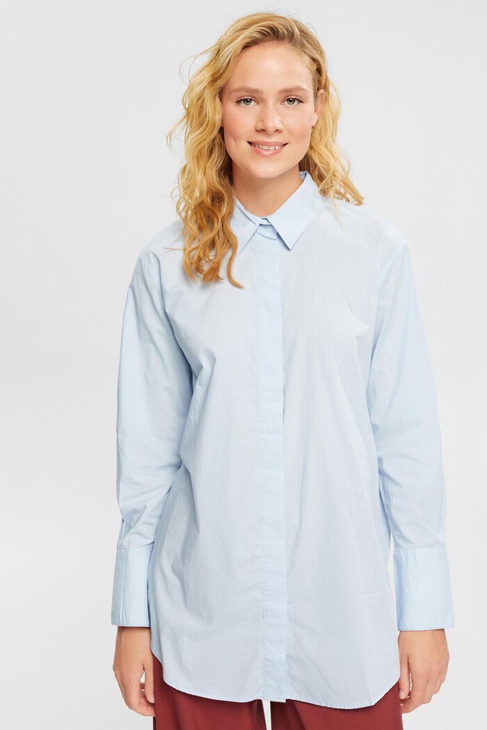 Košilová halenka oversize, LIGHT BLUE, detail image number 5