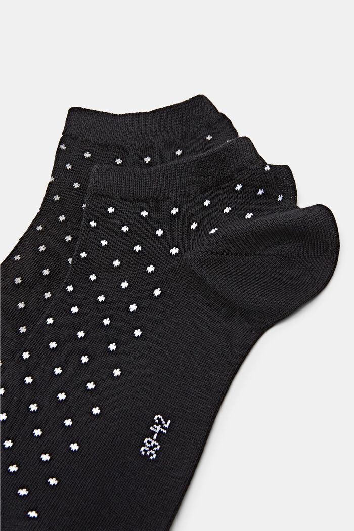 Puntíkované nízké ponožky, balení 2 ks, BLACK, detail image number 2