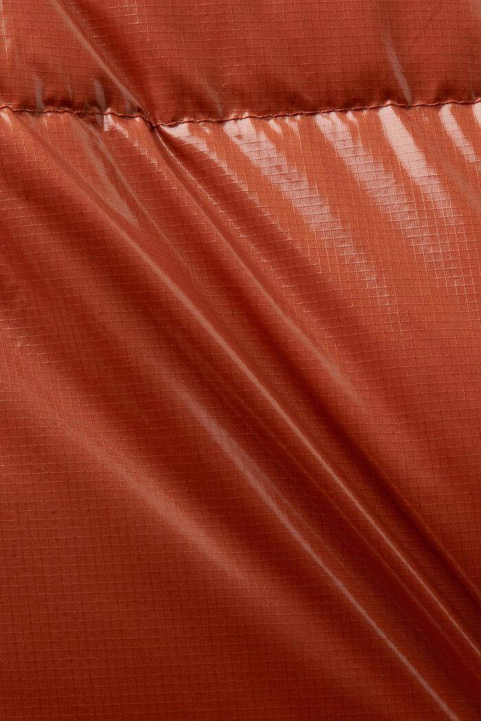 Lesklá péřová bunda, TERRACOTTA, detail image number 4