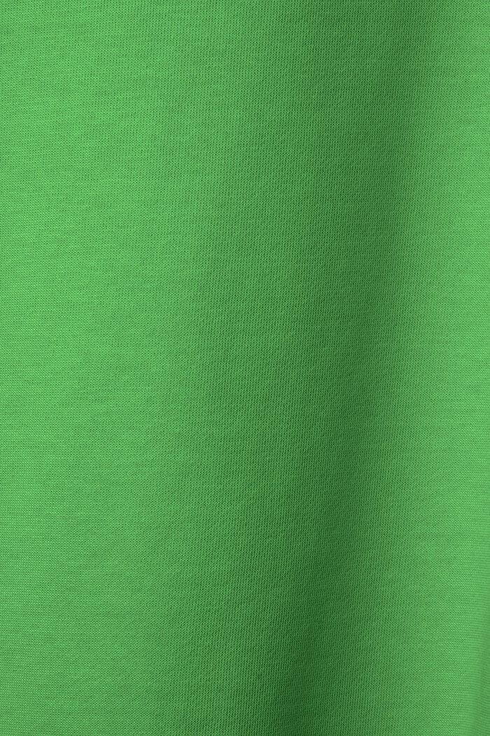 Unisex flísová mikina s logem, z bavlny, GREEN, detail image number 5