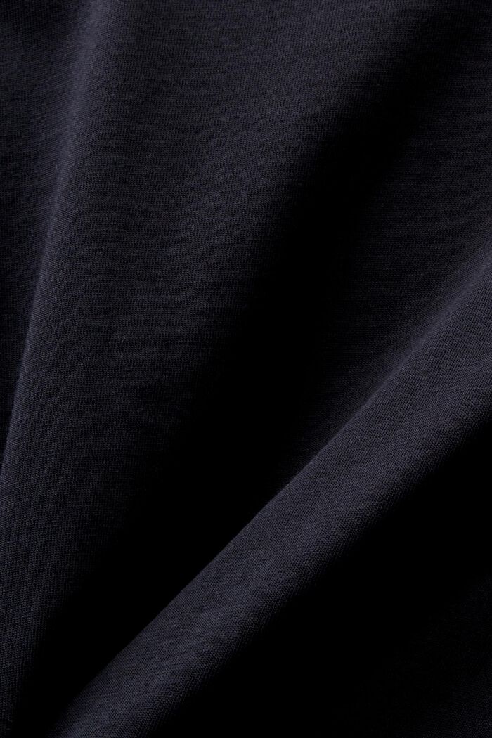 Žerzejové tričko s potiskem na předním dílu, BLACK, detail image number 4