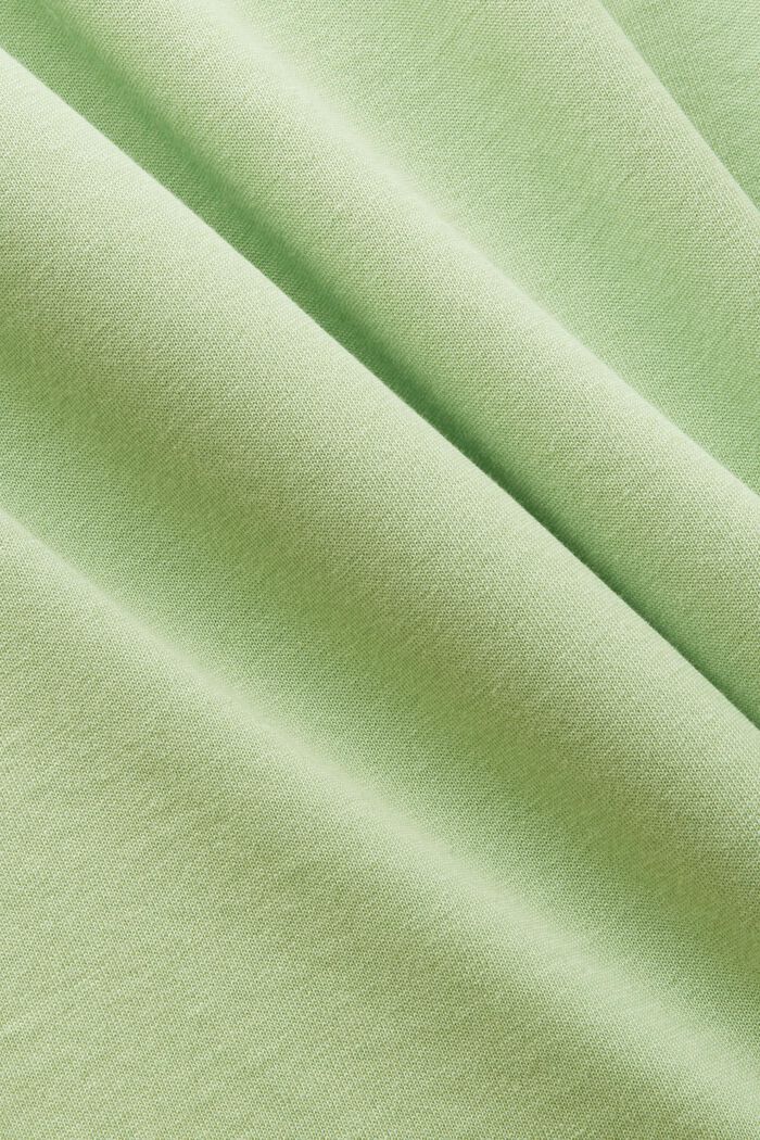 Unisex tričko s logem, z bavlněného žerzeje, LIGHT GREEN, detail image number 6
