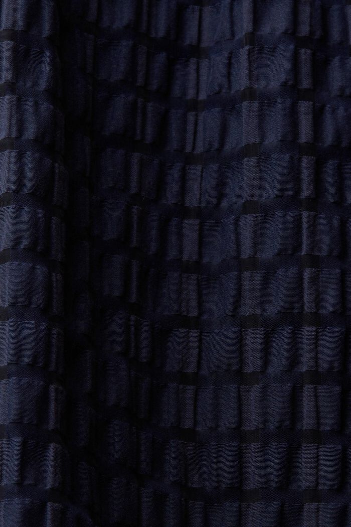 Texturované minišaty s volánovým lemem, NAVY, detail image number 5