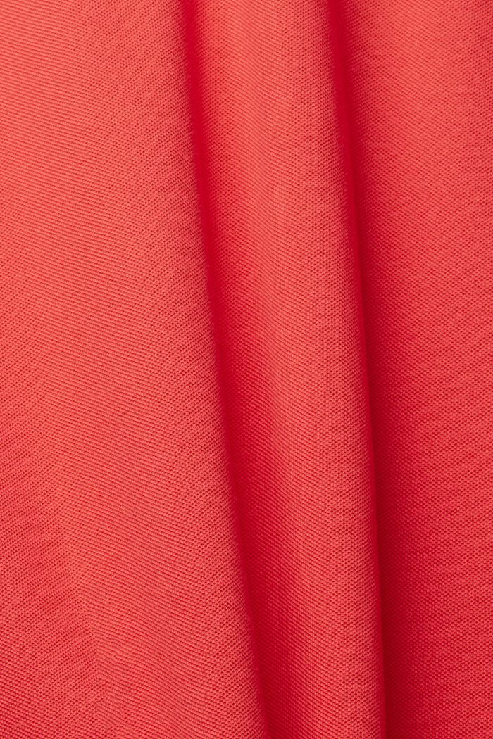 Polokošile z piké z bavlny, CORAL RED, detail image number 1