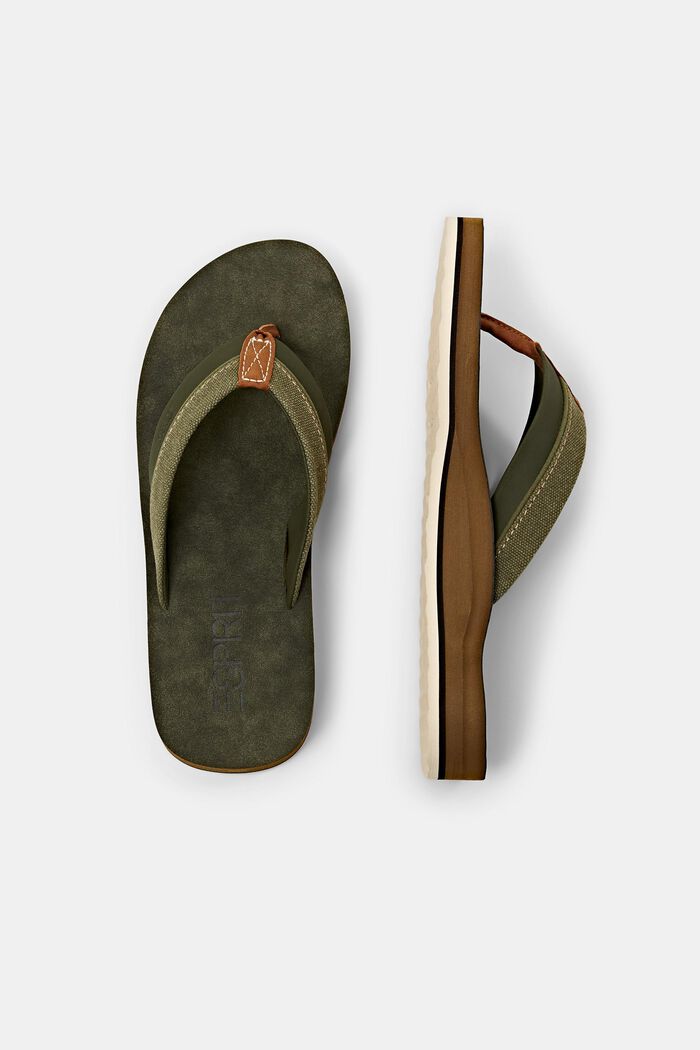 Plážové pantofle, KHAKI GREEN, detail image number 5