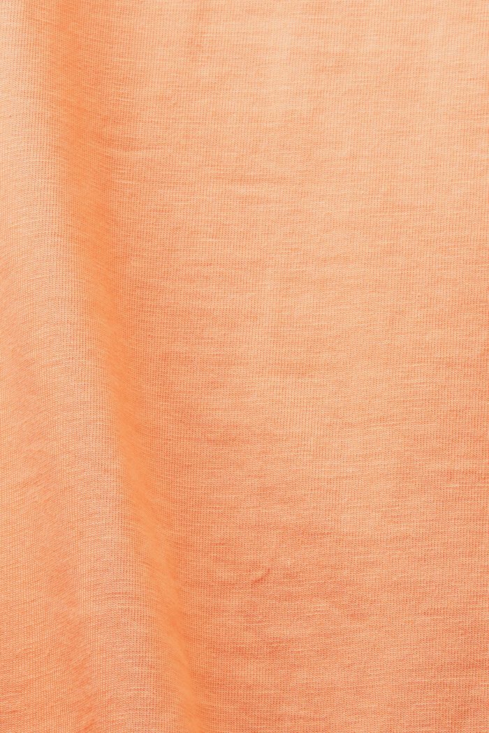 Žerzejové tričko henley, PASTEL ORANGE, detail image number 4