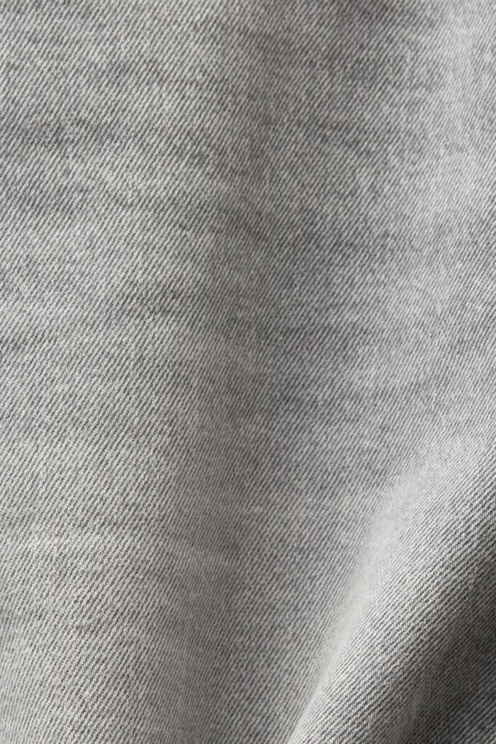 Džínové šortky Slim Fit se středně vysokým pasem, GREY MEDIUM WASHED, detail image number 6