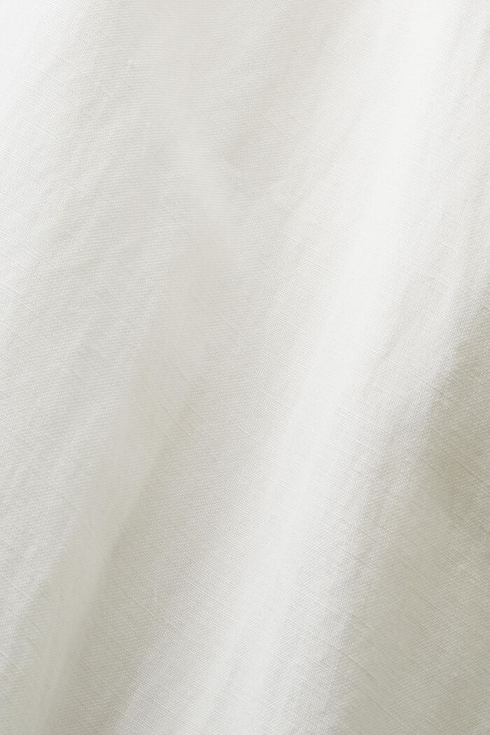Midi šaty s nabíranými rukávy a opaskem, OFF WHITE, detail image number 5