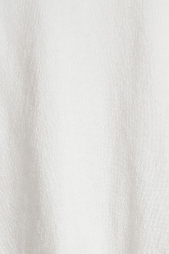 Pletený pulovr z bavlny, OFF WHITE, detail image number 1