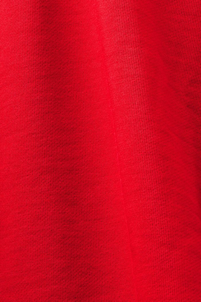 Unisex oversized mikina s kapucí a potiskem, DARK RED, detail image number 7