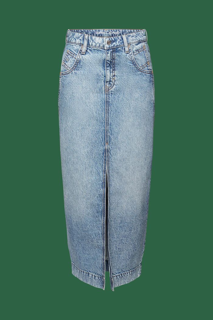 Džínová maxi sukně, BLUE LIGHT WASHED, detail image number 6