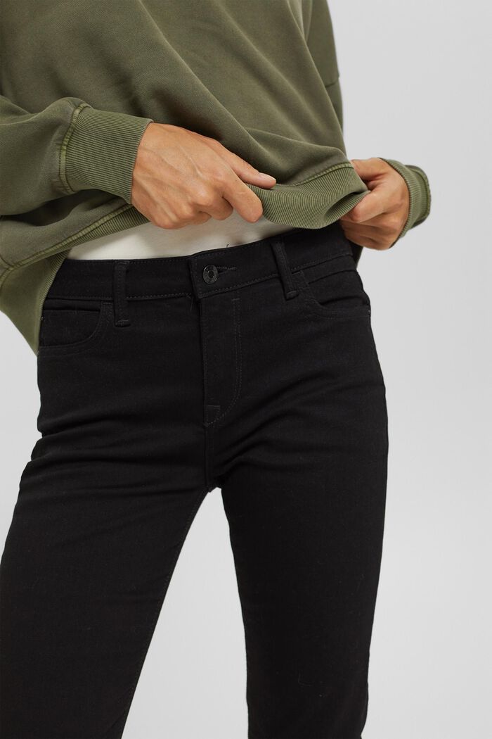 Strečové džíny ze směsi s bio bavlnou, BLACK RINSE, detail image number 2