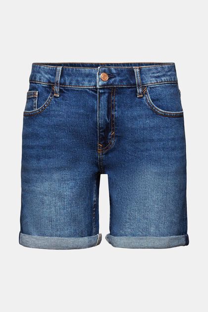 Retro klasické džínové šortky, střední výška pasu
