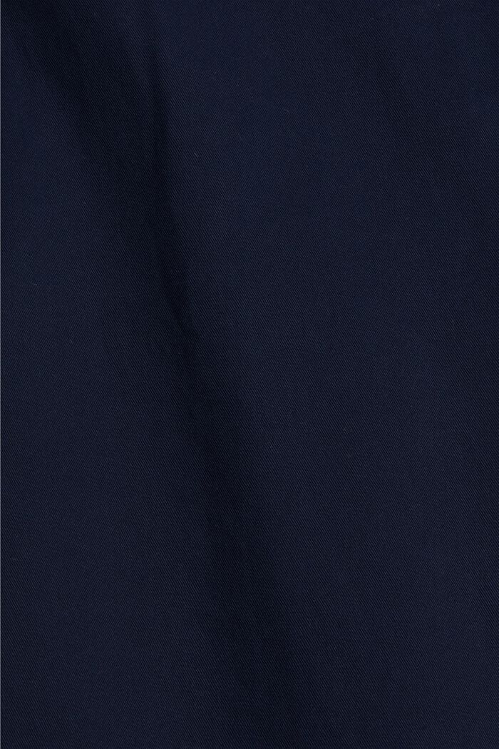 Kalhoty chino z bio bavlny s kroužkem na klíče, NAVY, detail image number 4