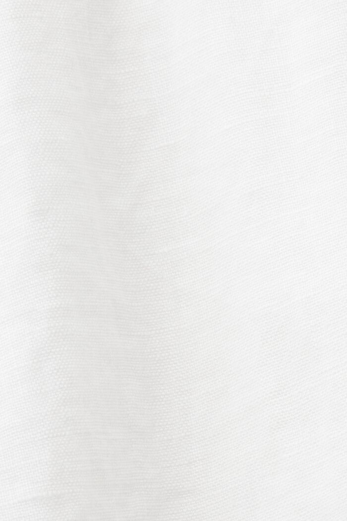 Zavinovací šaty, 100% len, WHITE, detail image number 5