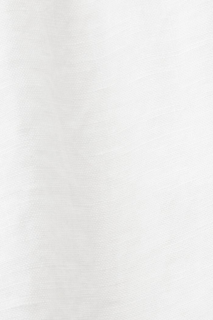 Zavinovací šaty, 100% len, WHITE, detail image number 5