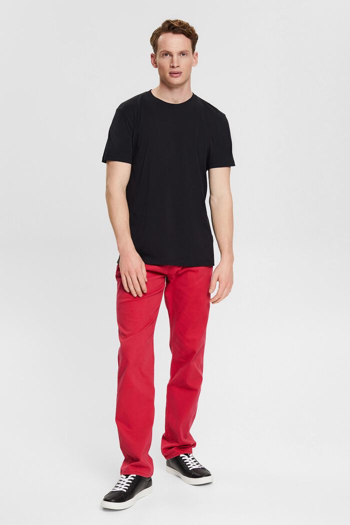 Kalhoty chino z bavlny, RED, detail image number 5