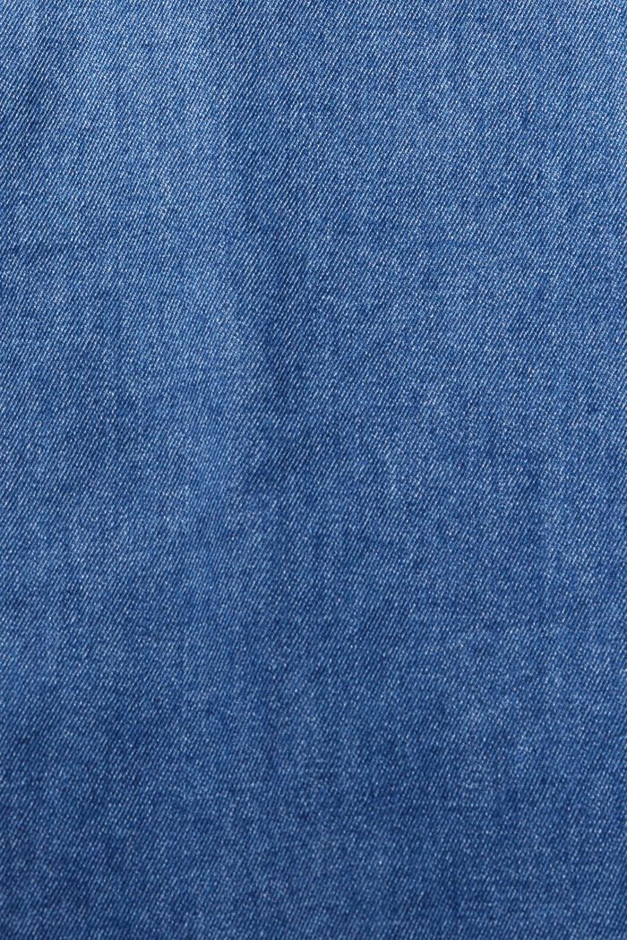 Džínová košile s nakládanou kapsou, BLUE MEDIUM WASHED, detail image number 5