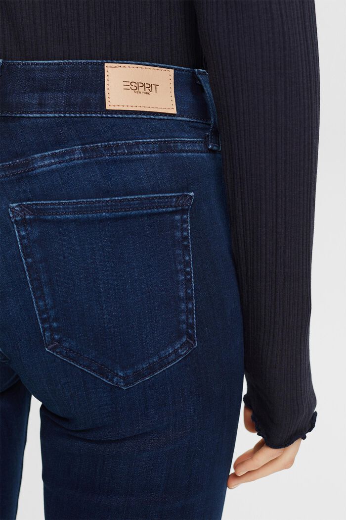 Skinny džíny se střední výškou pasu, BLUE LIGHT WASHED, detail image number 4