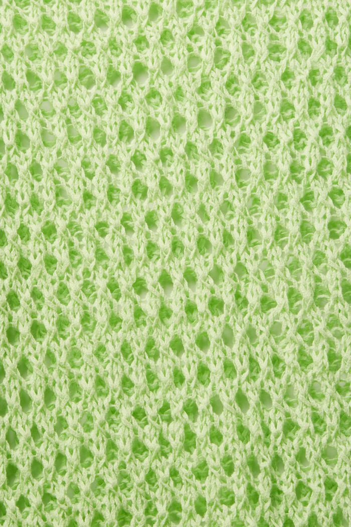 Pulovr ze síťované pleteniny, CITRUS GREEN, detail image number 5