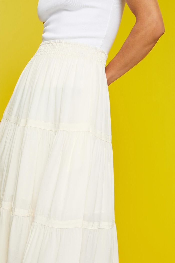 Klasická midi sukně, WHITE, detail image number 2