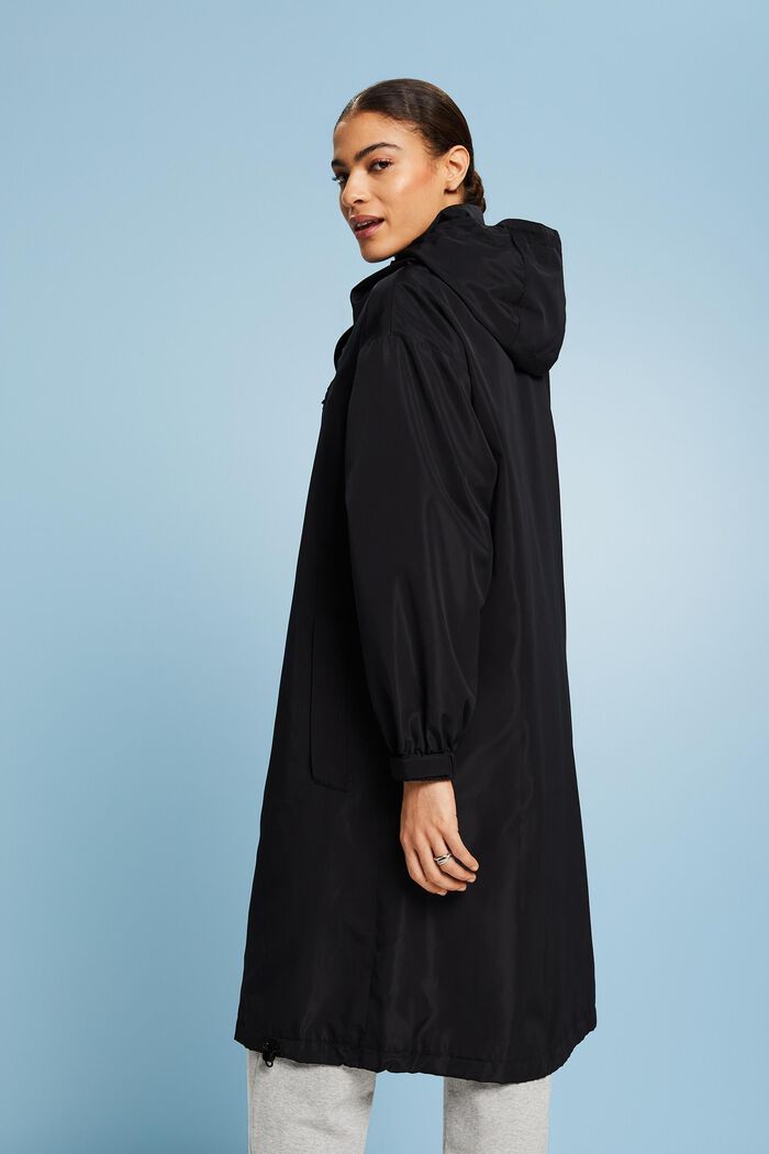 Kabát s odnímatelnou kapucí, BLACK, detail image number 2