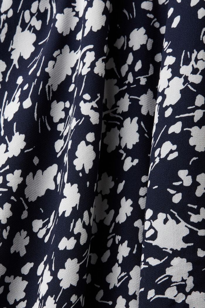 Mini šaty z květovaného šifonu, NAVY, detail image number 5