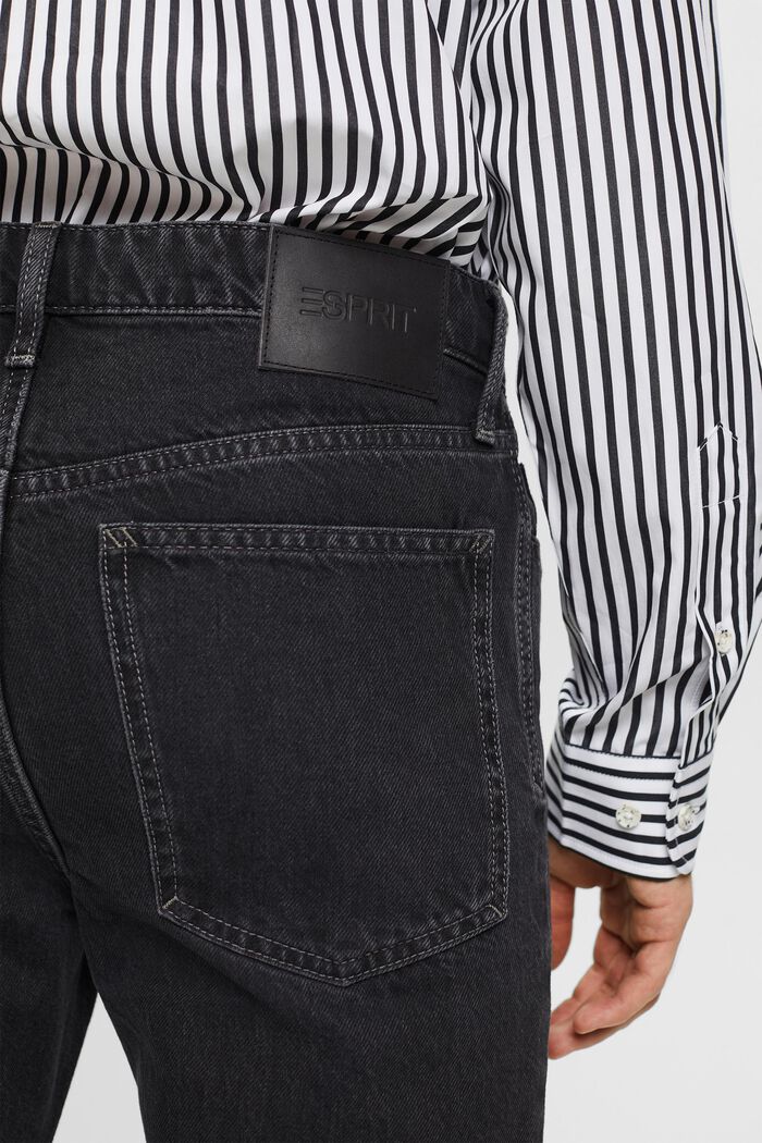 Bootcut džíny se středně vysokým pasem, BLACK DARK WASHED, detail image number 3